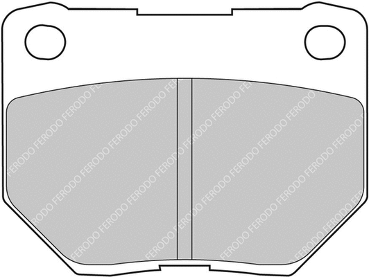 FCP1372R FERODO Комплект тормозных колодок, дисковый тормоз (фото 1)