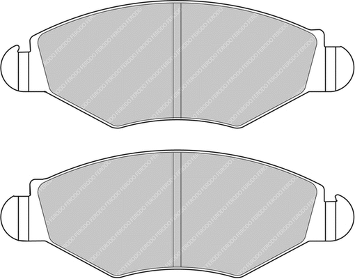 FCP1378H FERODO Комплект тормозных колодок, дисковый тормоз (фото 1)