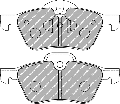 FCP1499R FERODO Комплект тормозных колодок, дисковый тормоз (фото 1)