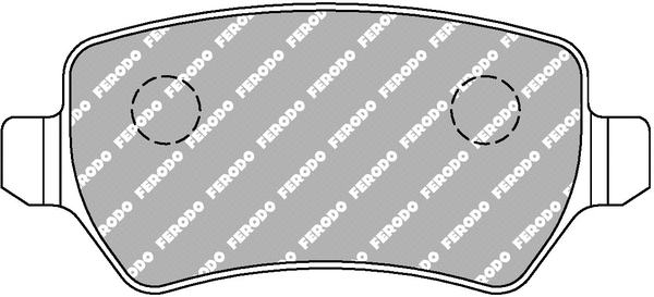 FCP1521H FERODO Комплект тормозных колодок, дисковый тормоз (фото 1)