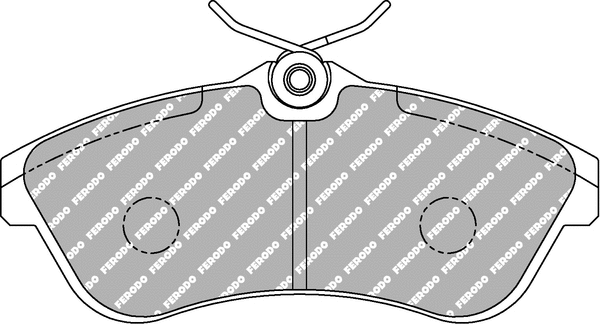 FCP1543R FERODO Комплект тормозных колодок, дисковый тормоз (фото 1)