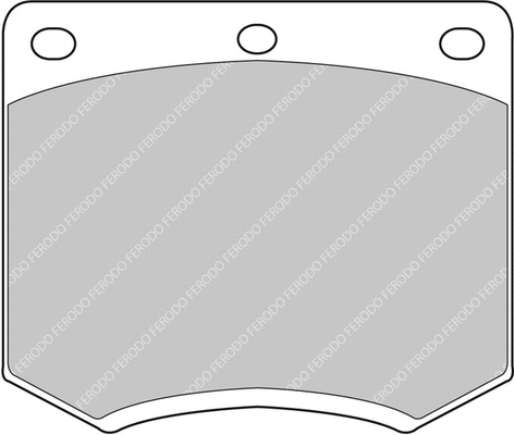 FCP167R FERODO Комплект тормозных колодок, дисковый тормоз (фото 1)