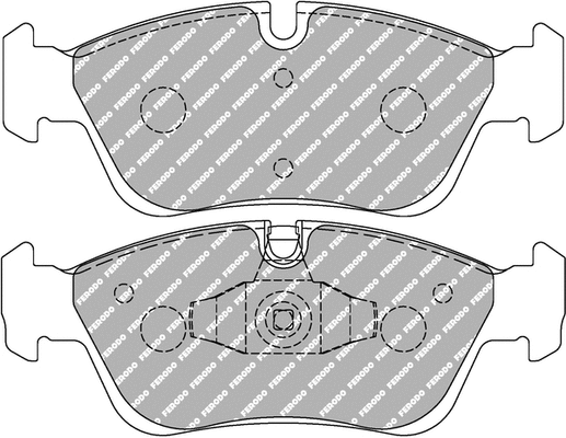 FCP1751R FERODO Комплект тормозных колодок, дисковый тормоз (фото 1)