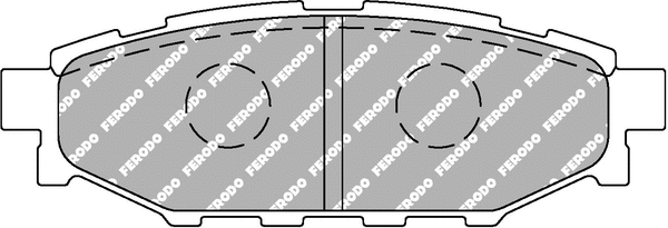 FCP1947H FERODO Комплект тормозных колодок, дисковый тормоз (фото 1)
