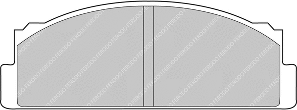 FCP22H FERODO Комплект тормозных колодок, дисковый тормоз (фото 1)