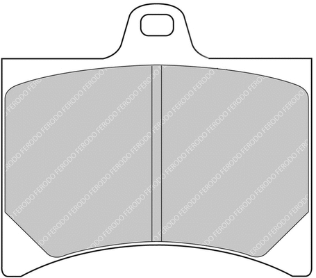 FCP253H FERODO Комплект тормозных колодок, дисковый тормоз (фото 1)