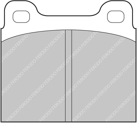 FCP2C FERODO Комплект тормозных колодок, дисковый тормоз (фото 1)