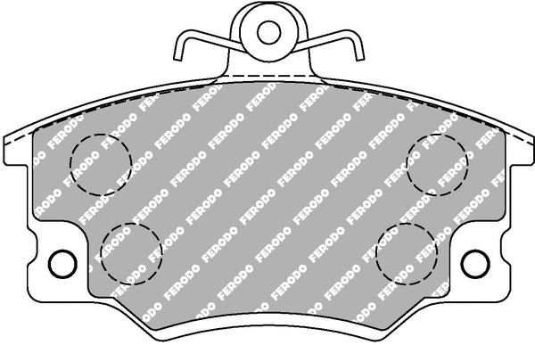 FCP370W FERODO Комплект тормозных колодок, дисковый тормоз (фото 1)