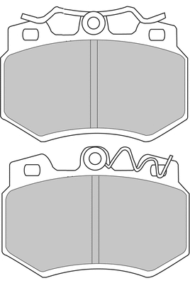 FCP434H FERODO Комплект тормозных колодок, дисковый тормоз (фото 1)