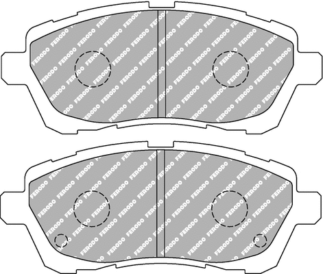 FCP4426Z FERODO Комплект тормозных колодок, дисковый тормоз (фото 1)
