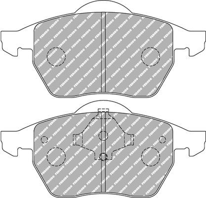 FCP590W FERODO Комплект тормозных колодок, дисковый тормоз (фото 1)