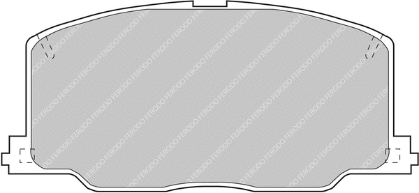 FCP602H FERODO Комплект тормозных колодок, дисковый тормоз (фото 1)