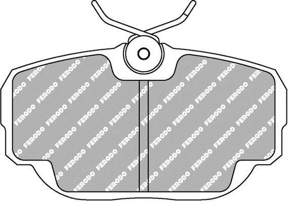 FCP660H FERODO Комплект тормозных колодок, дисковый тормоз (фото 1)
