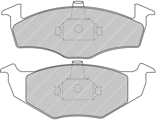 FDS1101 FERODO Комплект тормозных колодок, дисковый тормоз (фото 1)