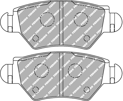 FDS1294 FERODO Комплект тормозных колодок, дисковый тормоз (фото 1)