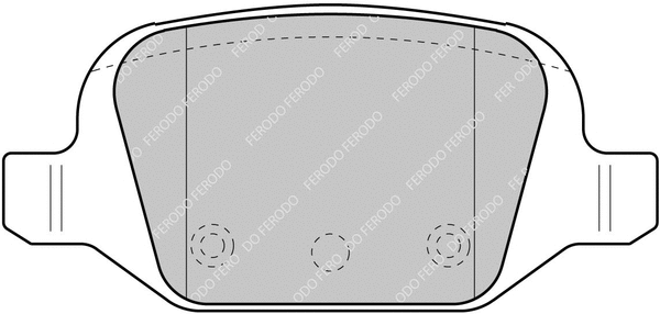FDS1324 FERODO Комплект тормозных колодок, дисковый тормоз (фото 1)