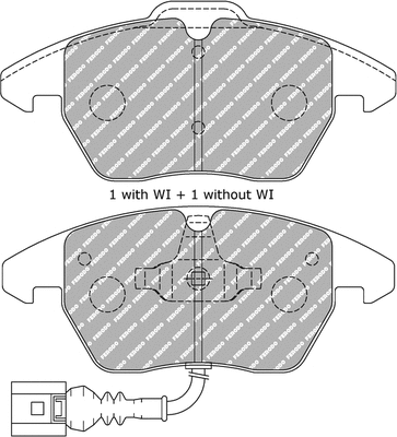 FDS1641 FERODO Комплект тормозных колодок, дисковый тормоз (фото 1)