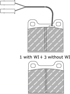 FDS2 FERODO Комплект тормозных колодок, дисковый тормоз (фото 1)