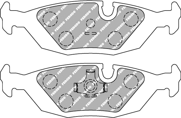 FDS296 FERODO Комплект тормозных колодок, дисковый тормоз (фото 1)