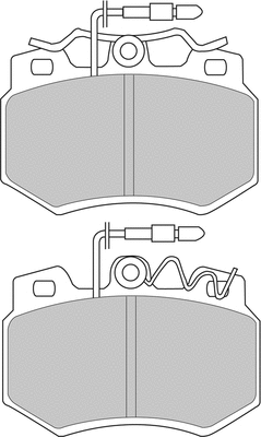 FDS434 FERODO Комплект тормозных колодок, дисковый тормоз (фото 1)