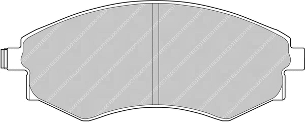 FDS600 FERODO Комплект тормозных колодок, дисковый тормоз (фото 1)