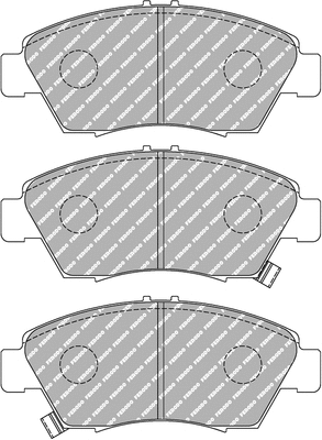 FDS776 FERODO Комплект тормозных колодок, дисковый тормоз (фото 1)