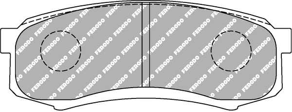 FDSE1021 FERODO Комплект тормозных колодок, дисковый тормоз (фото 1)