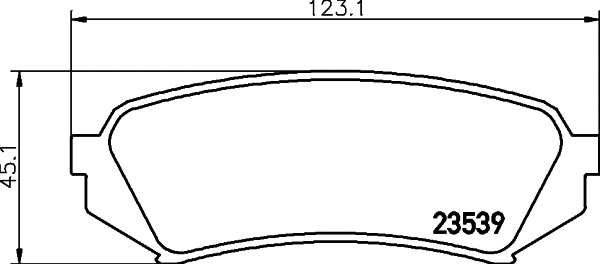 NP1029 NISSHINBO Комплект тормозных колодок, дисковый тормоз (фото 1)