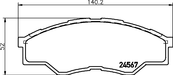 NP1055 NISSHINBO Комплект тормозных колодок, дисковый тормоз (фото 1)