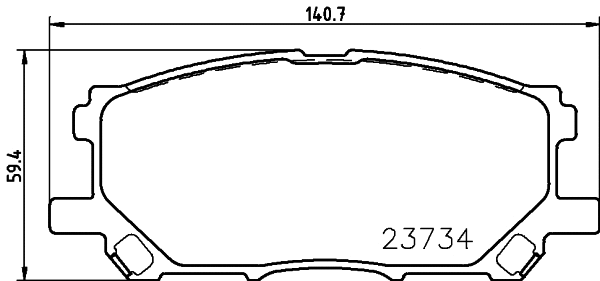 NP1062 NISSHINBO Комплект тормозных колодок, дисковый тормоз (фото 1)