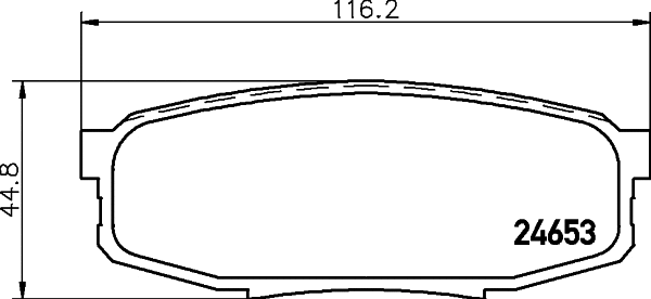 NP1064SC NISSHINBO Комплект тормозных колодок, дисковый тормоз (фото 1)