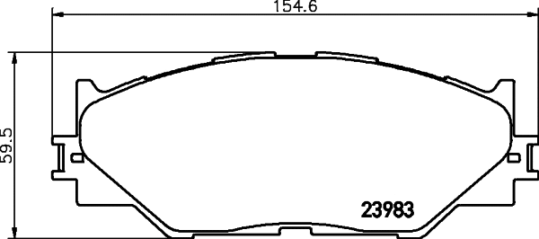 NP1082 NISSHINBO Комплект тормозных колодок, дисковый тормоз (фото 1)