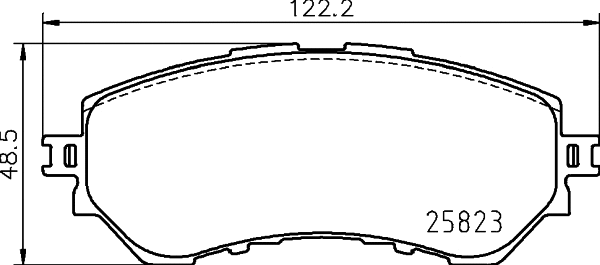 NP1131 NISSHINBO Комплект тормозных колодок, дисковый тормоз (фото 1)