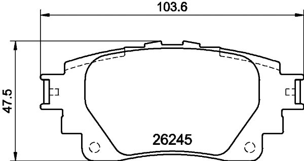 NP1181 NISSHINBO Комплект тормозных колодок, дисковый тормоз (фото 1)