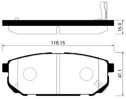 HP1018 HSB GOLD Комплект тормозных колодок, дисковый тормоз (фото 1)