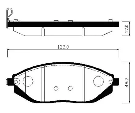 HP2023 HSB GOLD Комплект тормозных колодок, дисковый тормоз (фото 1)