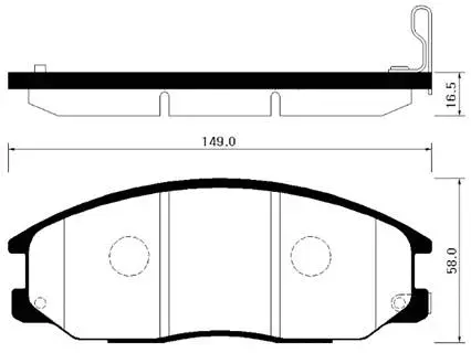 HP4007 HSB GOLD Комплект тормозных колодок, дисковый тормоз (фото 1)