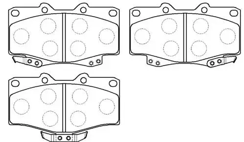 HP5036 HSB GOLD Комплект тормозных колодок, дисковый тормоз (фото 1)