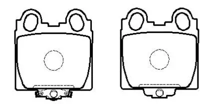 HP5083 HSB GOLD Комплект тормозных колодок, дисковый тормоз (фото 1)