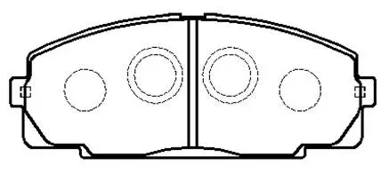 HP5129 HSB GOLD Комплект тормозных колодок, дисковый тормоз (фото 1)