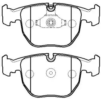 HP5187 HSB GOLD Комплект тормозных колодок, дисковый тормоз (фото 1)