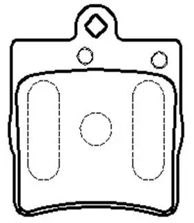 HP5192 HSB GOLD Комплект тормозных колодок, дисковый тормоз (фото 1)