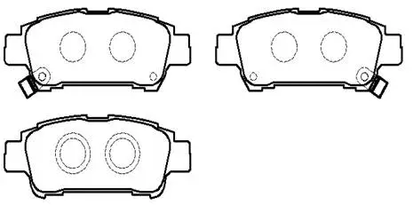 HP5207 HSB GOLD Комплект тормозных колодок, дисковый тормоз (фото 1)