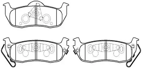 HP5208 HSB GOLD Комплект тормозных колодок, дисковый тормоз (фото 1)