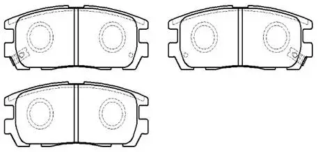 HP5219 HSB GOLD Комплект тормозных колодок, дисковый тормоз (фото 1)