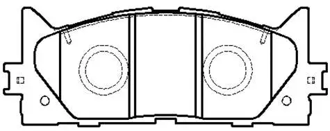 HP5242 HSB GOLD Комплект тормозных колодок, дисковый тормоз (фото 1)