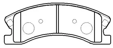 HP8201 HSB GOLD Комплект тормозных колодок, дисковый тормоз (фото 1)