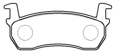 HP8342 HSB GOLD Комплект тормозных колодок, дисковый тормоз (фото 1)