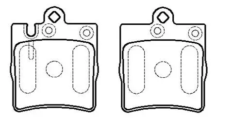 HP9534 HSB GOLD Комплект тормозных колодок, дисковый тормоз (фото 1)