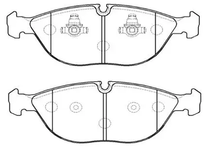 HP9941 HSB GOLD Комплект тормозных колодок, дисковый тормоз (фото 1)